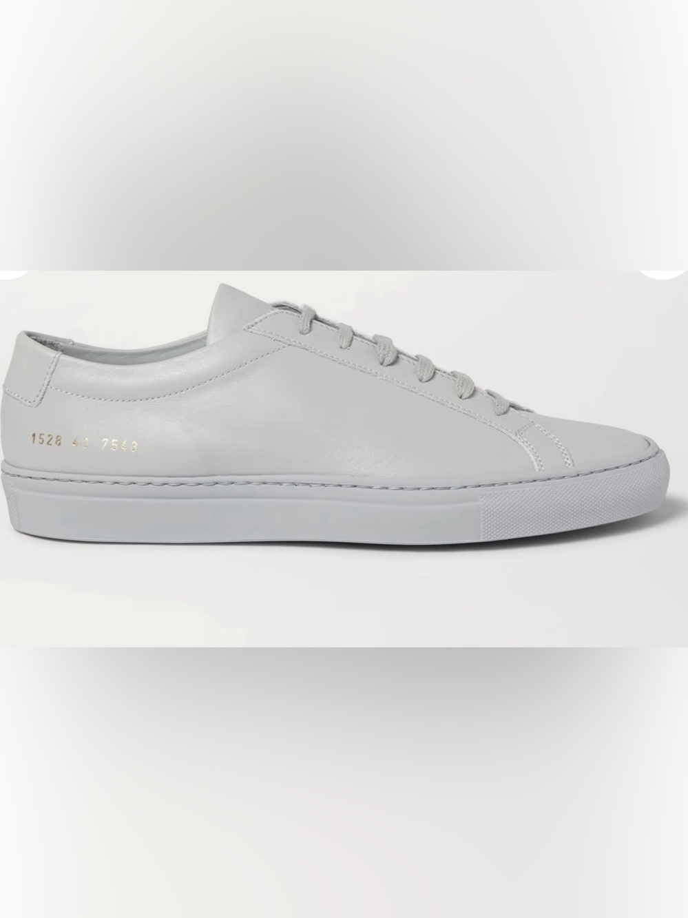 Common Projects Men's Gray Original Achilles Leather Sneaker 43